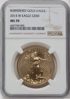 2014-W $50 One-Ounce Gold Eagle NGC MS70