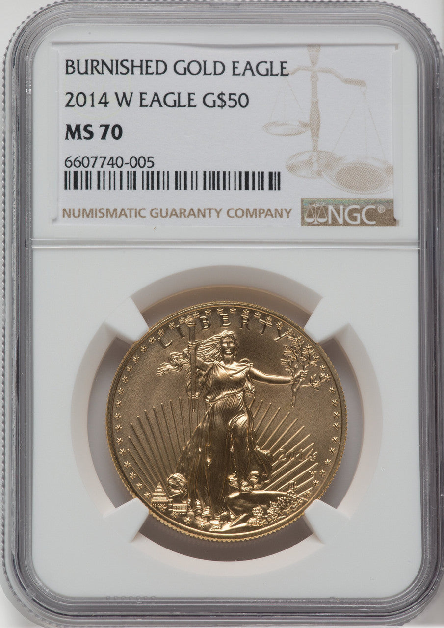 2014-W $50 One-Ounce Gold Eagle NGC MS70