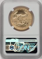 2018-W G$50 One Ounce Burnished Gold Eagle NGC MS70