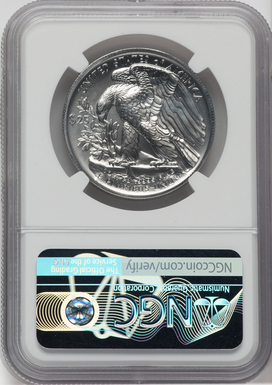 2017 $25 First Palladium US Eagle NGC MS70