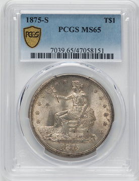 1875-S T$1 Trade Dollar PCGS MS65