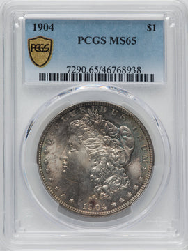 1904 $1 Morgan Dollar PCGS MS65
