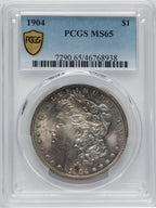 1904 $1 Morgan Dollar PCGS MS65