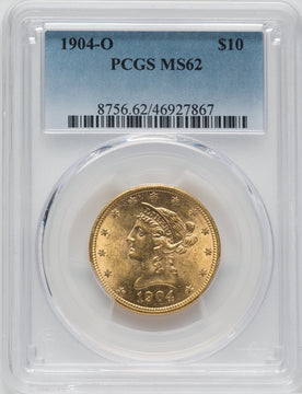 1904-O $10 Liberty Eagle PCGS MS62