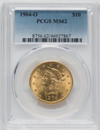 1904-O $10 Liberty Eagle PCGS MS62