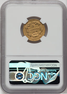 1878 $3 Three Dollar Gold Pieces NGC AU53