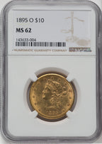 1895-O $10 Liberty Eagle NGC MS62