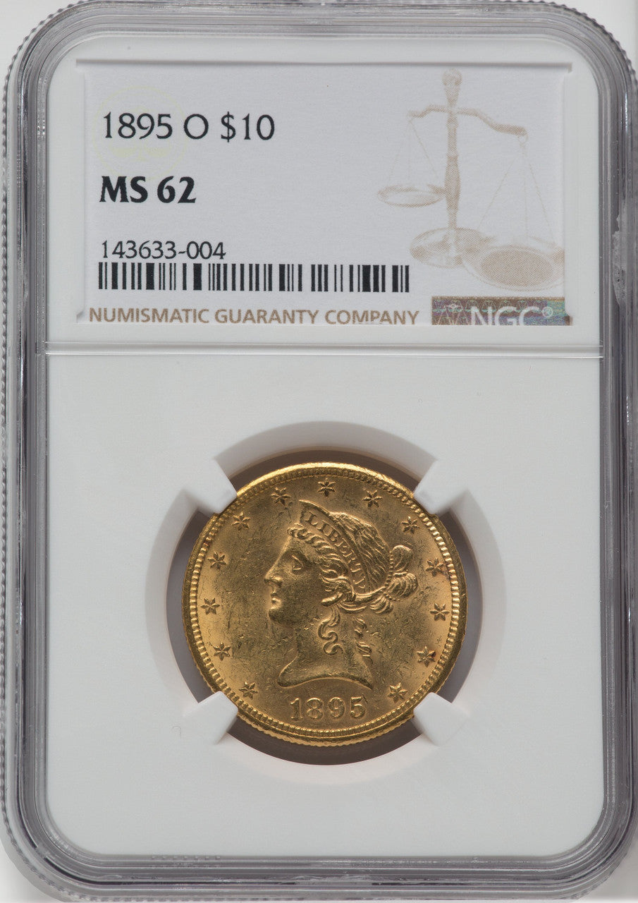 1895-O $10 Liberty Eagle NGC MS62