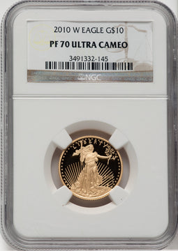 2010-W $10 Quarter-Ounce Gold Eagle NGC PF70