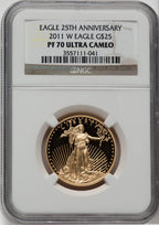 2011-W $25 Half-Ounce Gold Eagle NGC PF70