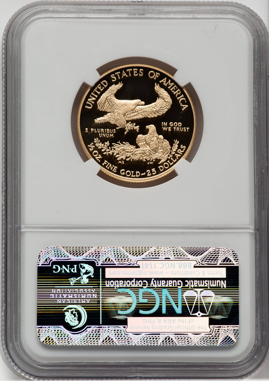2011-W $25 Half-Ounce Gold Eagle NGC PF70