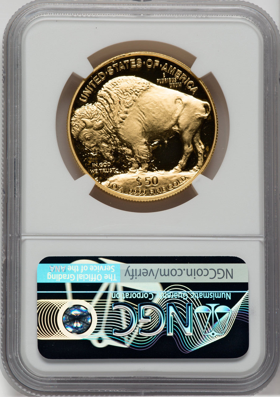 2006-W $50 One-Ounce Gold Buffalo .9999 Fine Gold NGC PF70