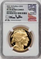 2021-W G$50 Gold Buffalo DCAM NGC PF70