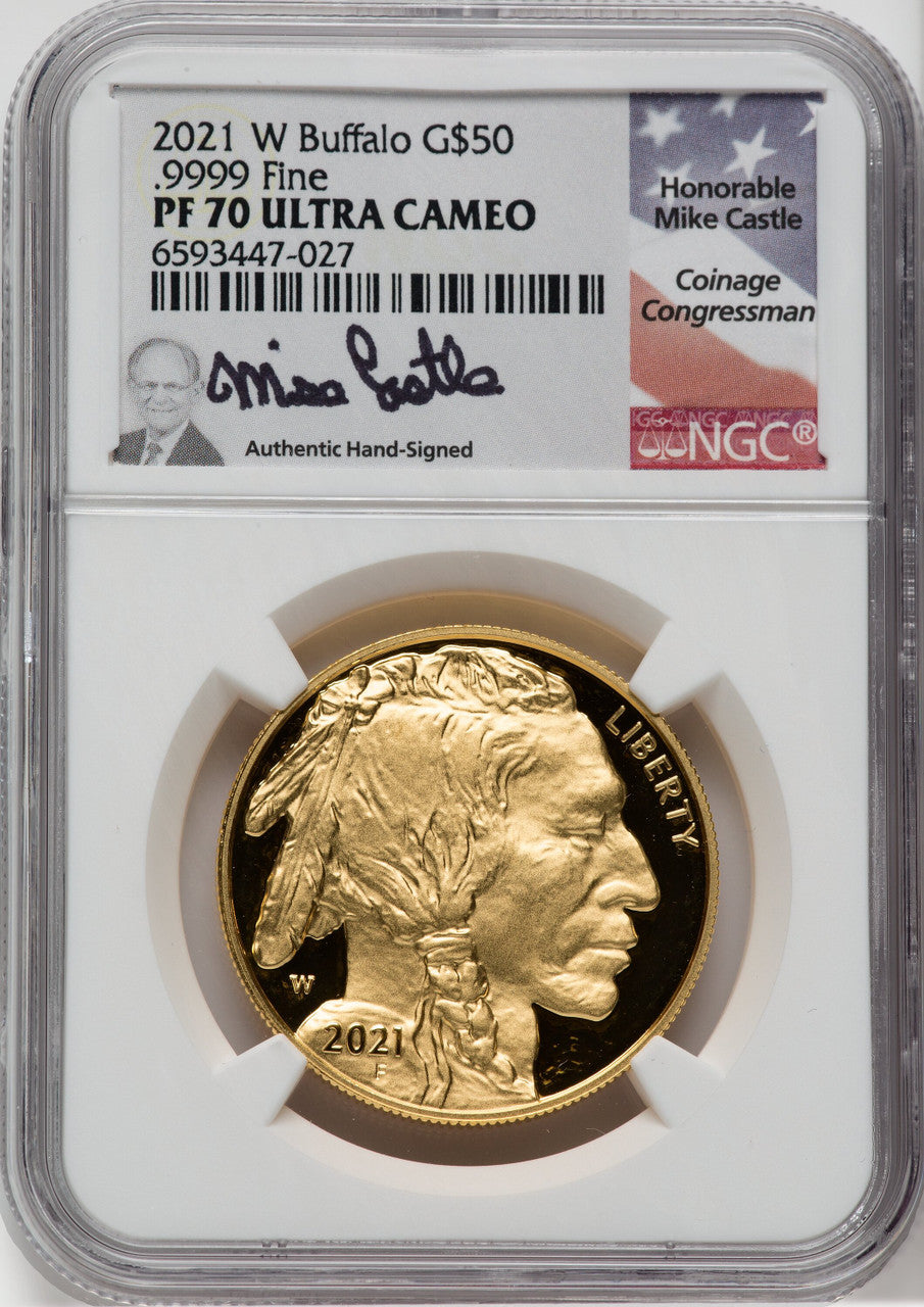 2021-W G$50 Gold Buffalo DCAM NGC PF70