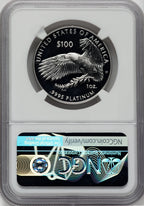2019-W $100 One-Ounce Platinum Eagle Liberty First Day of Issue NGC PF70