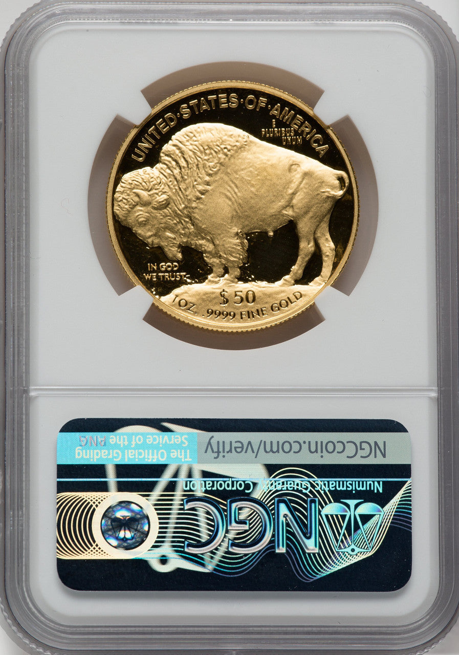 2021-W G$50 Gold Buffalo First Strike DCAM NGC PF70