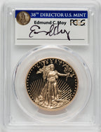 2017-W $50 One-Ounce Gold Eagle First Day of Issue Moy Philadelphia PCGS PR70