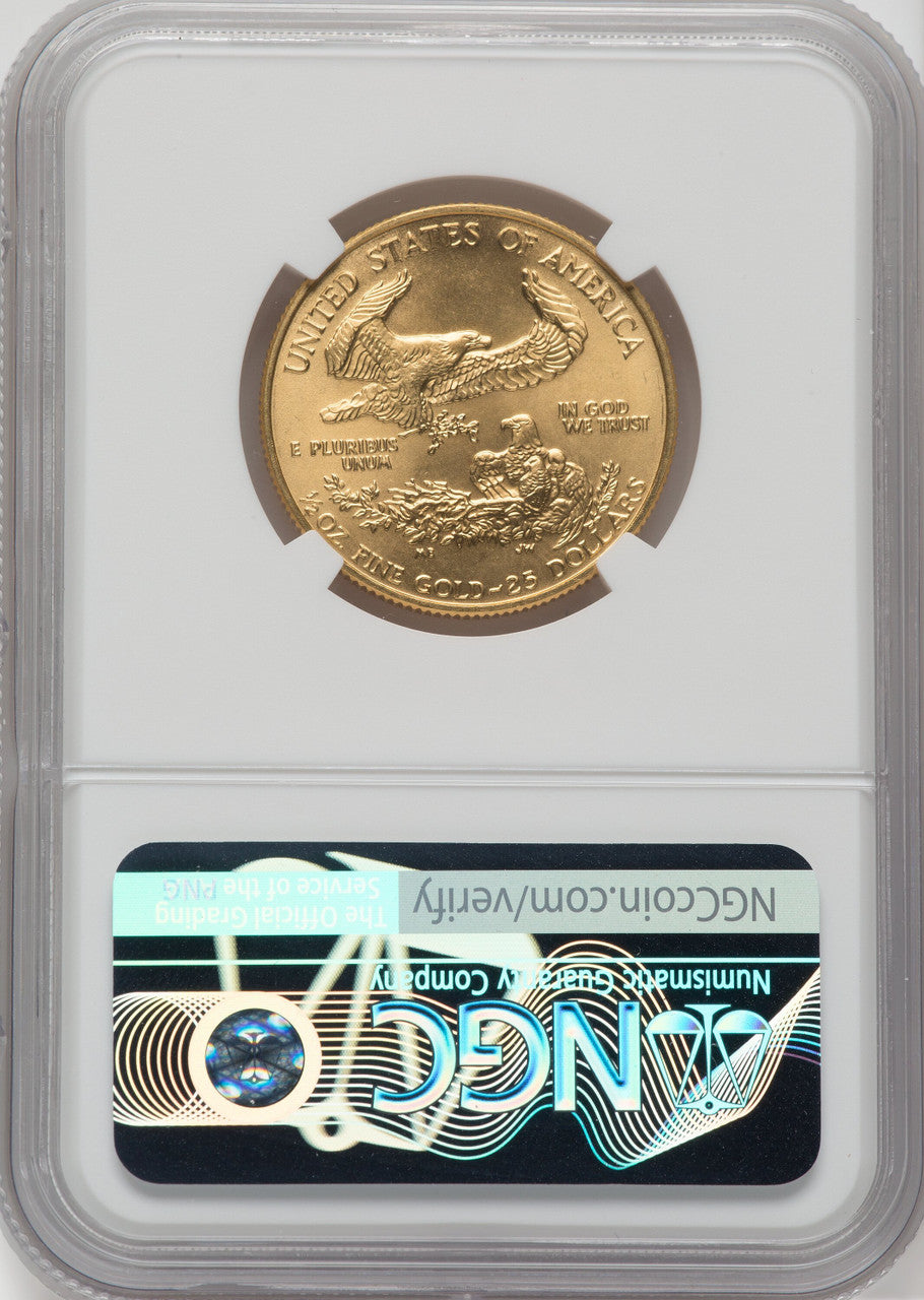 1993 $25 Half-Ounce Gold Eagle NGC MS69