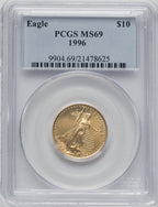 1996 $10 Quarter-Ounce Gold Eagle PCGS MS69