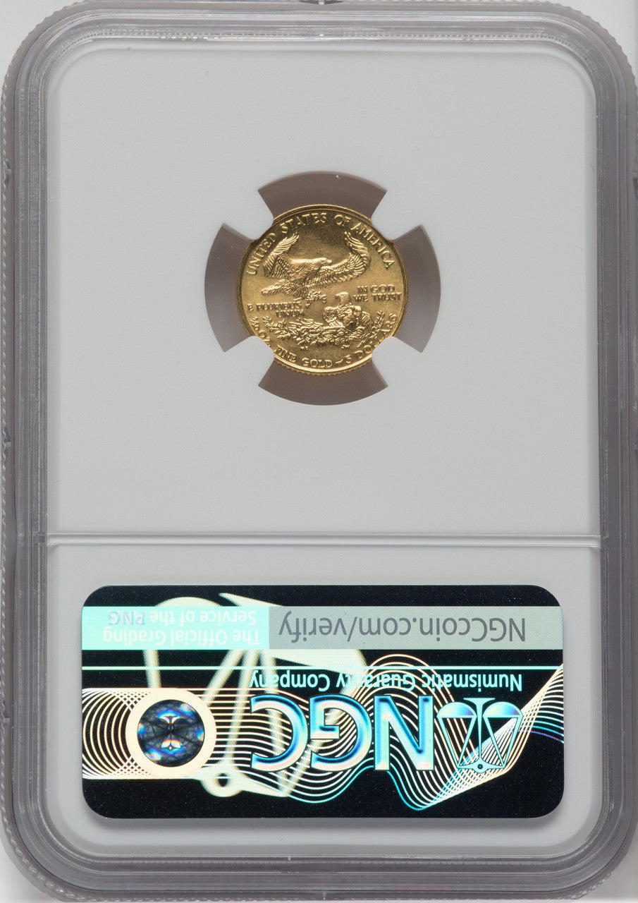 1991 $5 Tenth-Ounce Gold Eagle NGC MS69