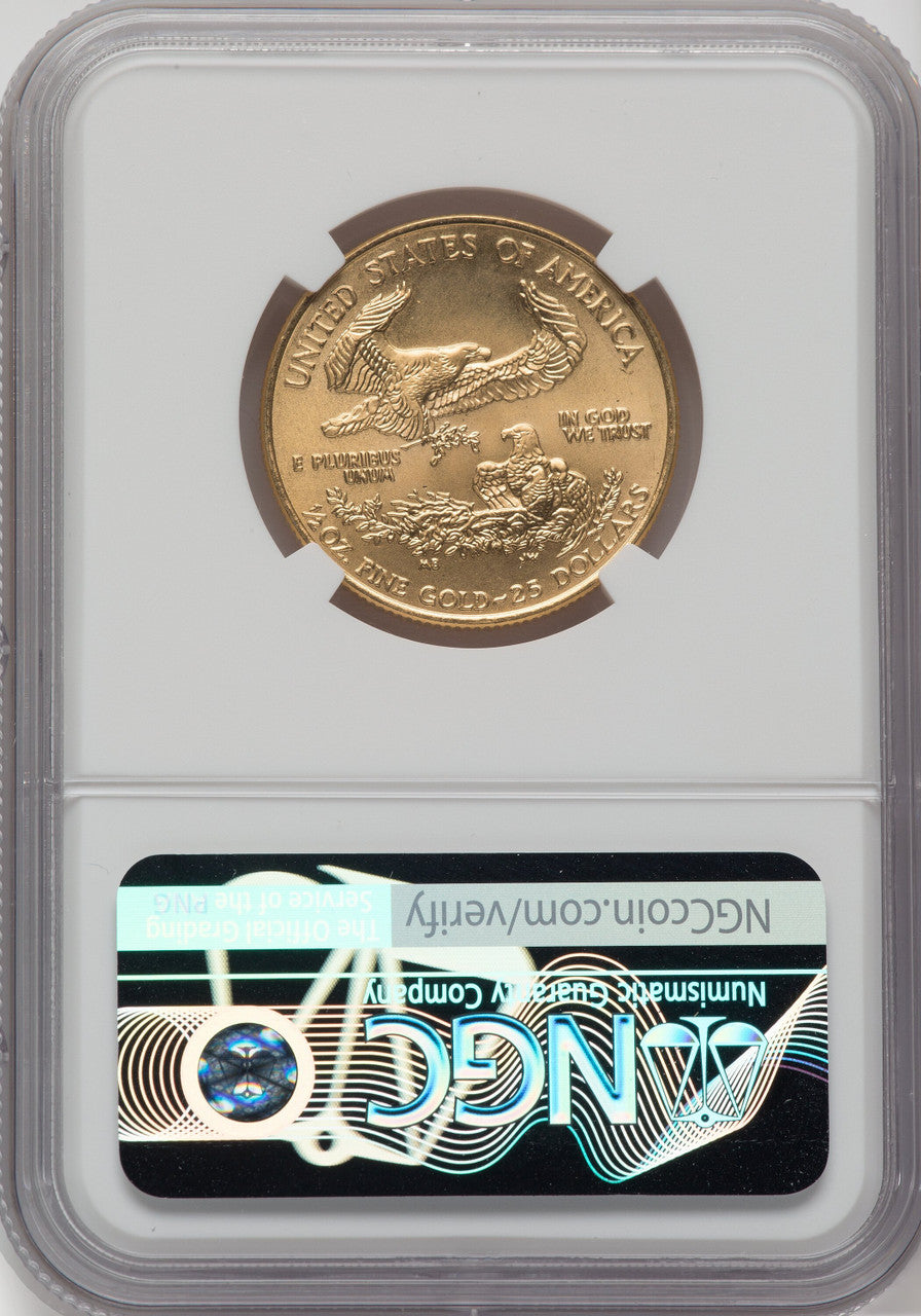 2002 $25 Half-Ounce Gold Eagle NGC MS69