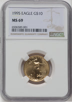 1995 $10 Quarter-Ounce Gold Eagle NGC MS69