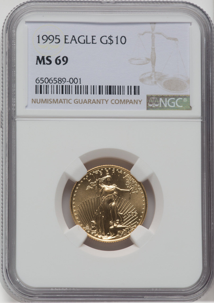 1995 $10 Quarter-Ounce Gold Eagle NGC MS69