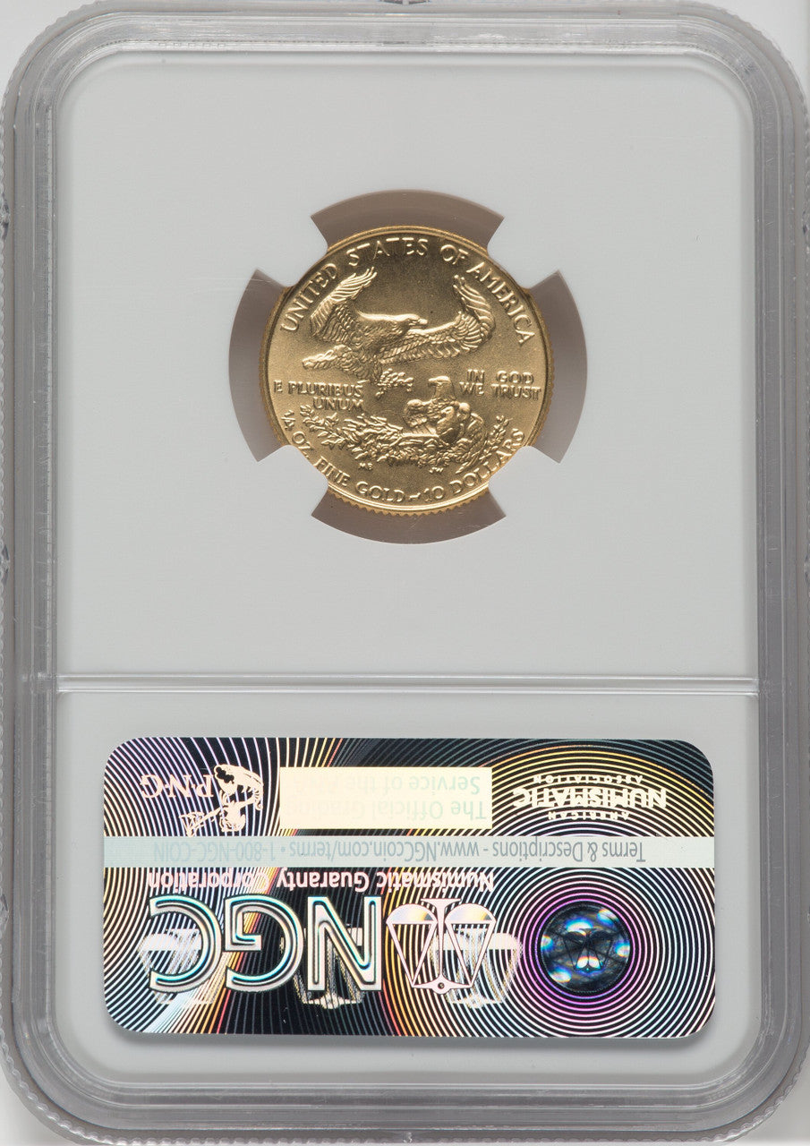 1990 $10 Quarter-Ounce Gold Eagle NGC MS69
