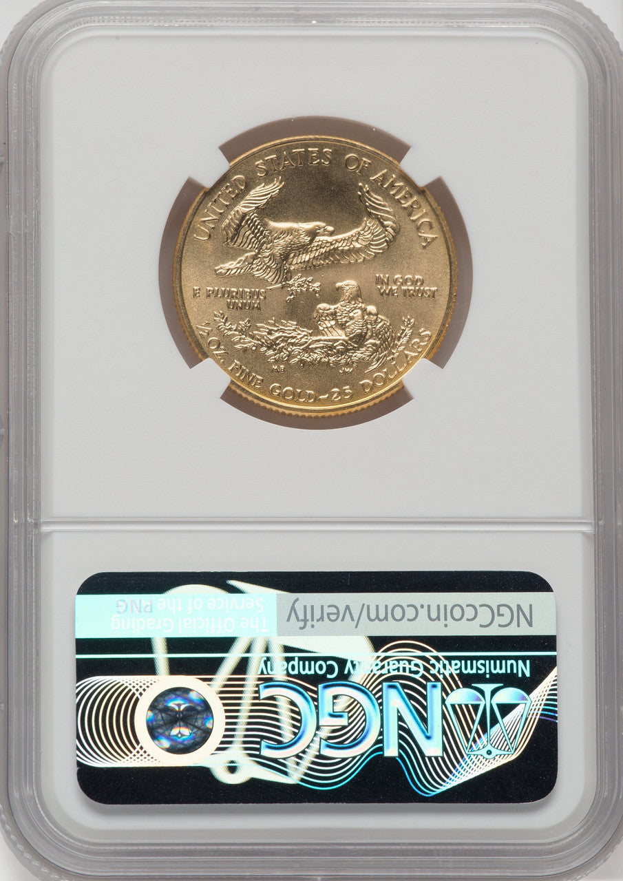 2000 $25 Half-Ounce Gold Eagle NGC MS69
