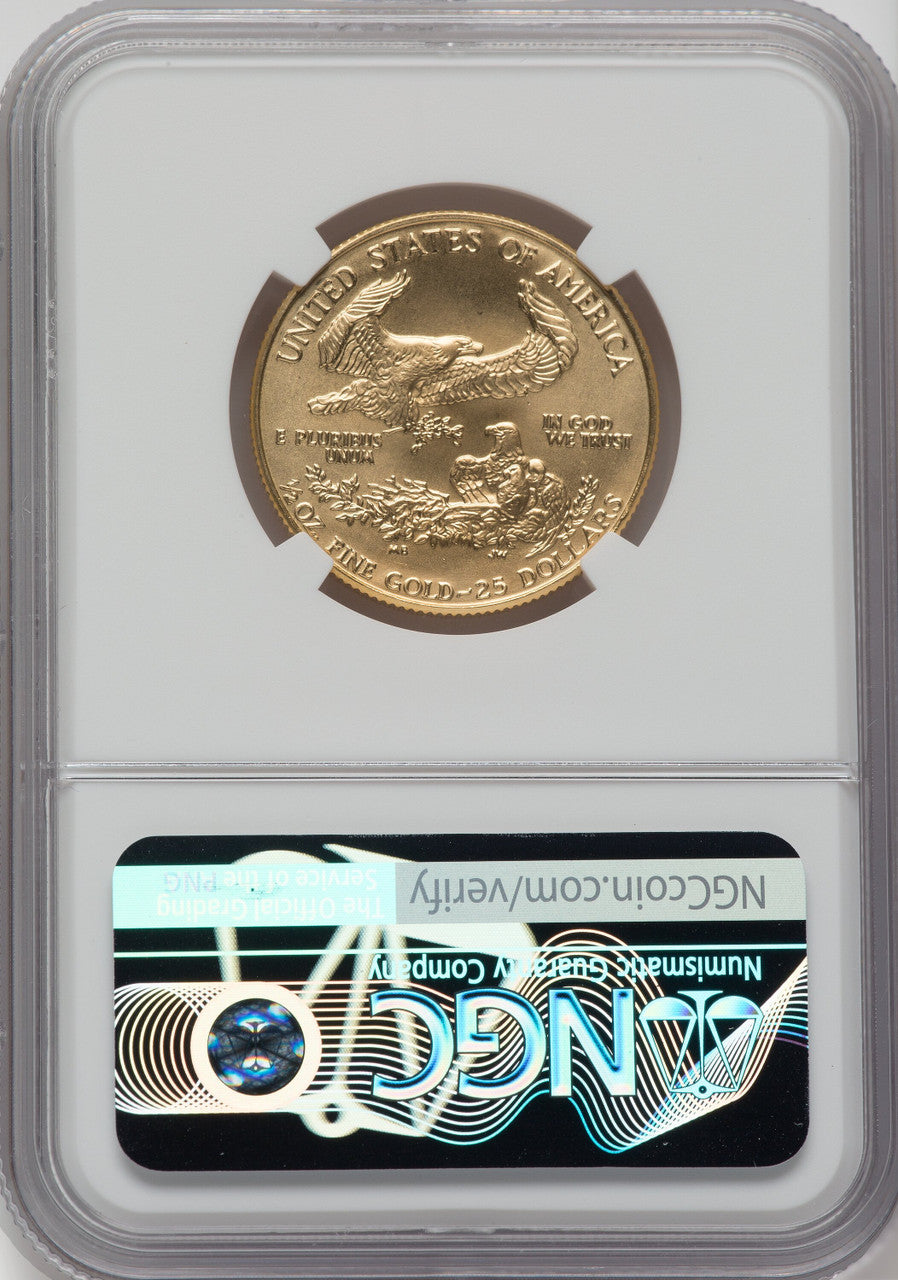 1988 $25 Half-Ounce Gold Eagle NGC MS69