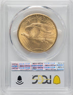 1908 $20 NO MOTTO Saint-Gaudens Double Eagle PCGS MS65+