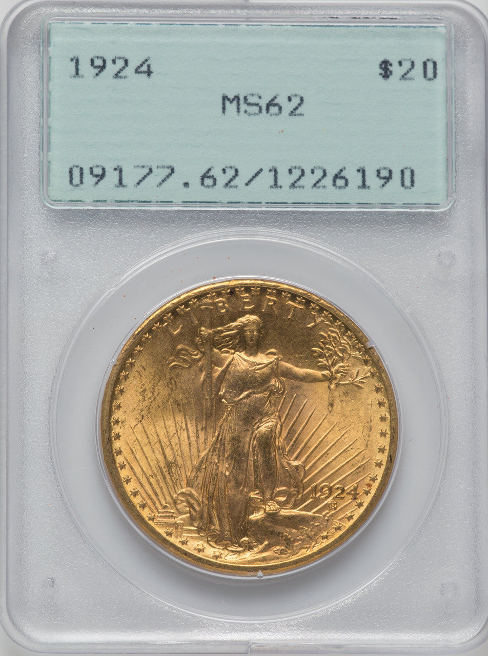 1924 $20 Saint Saint-Gaudens Double Eagle PCGS MS62