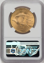 1908 $20 NO MOTTO Saint-Gaudens Double Eagle NGC MS65+
