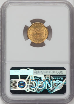 1902 $2.50 Liberty Quarter Eagle NGC MS65