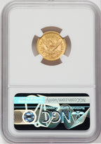 1852 $2.50 Liberty Quarter Eagle NGC MS62