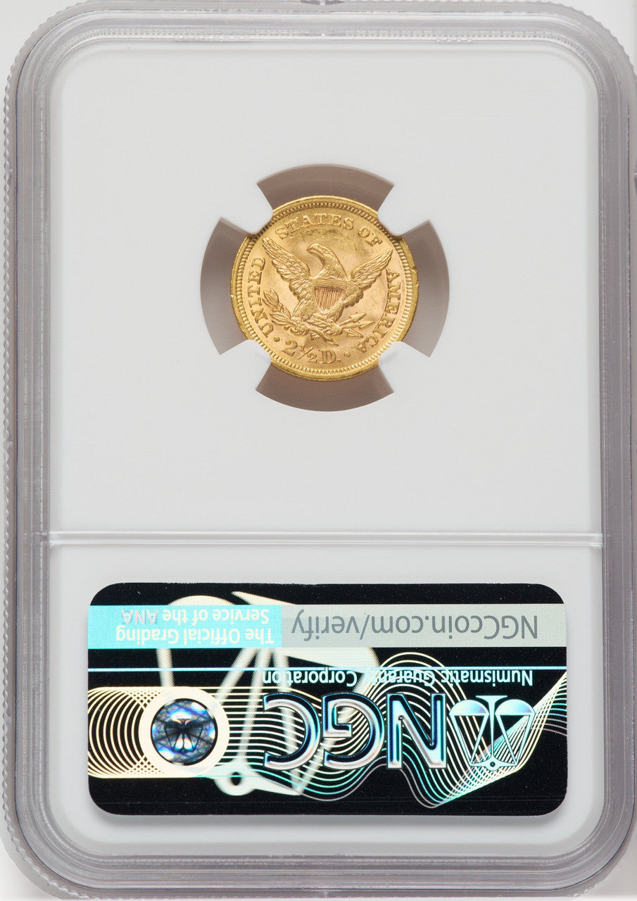 1852 $2.50 Liberty Quarter Eagle NGC MS62