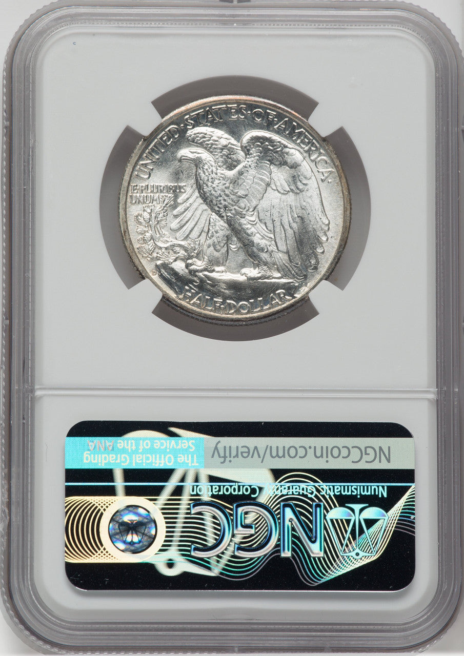 1943-D 50C Walking Liberty Half Dollar NGC MS67