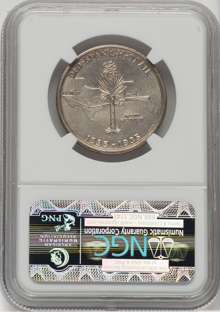 1935 50C Spanish Trail Commemorative Silver NGC MS66