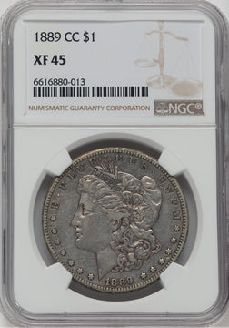 1889-CC $1 Morgan Dollar NGC XF45