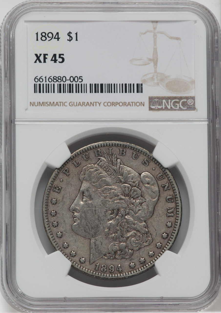 1894 $1 Morgan Dollar NGC XF45