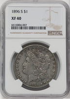 1896-S $1 Morgan Dollar NGC XF40