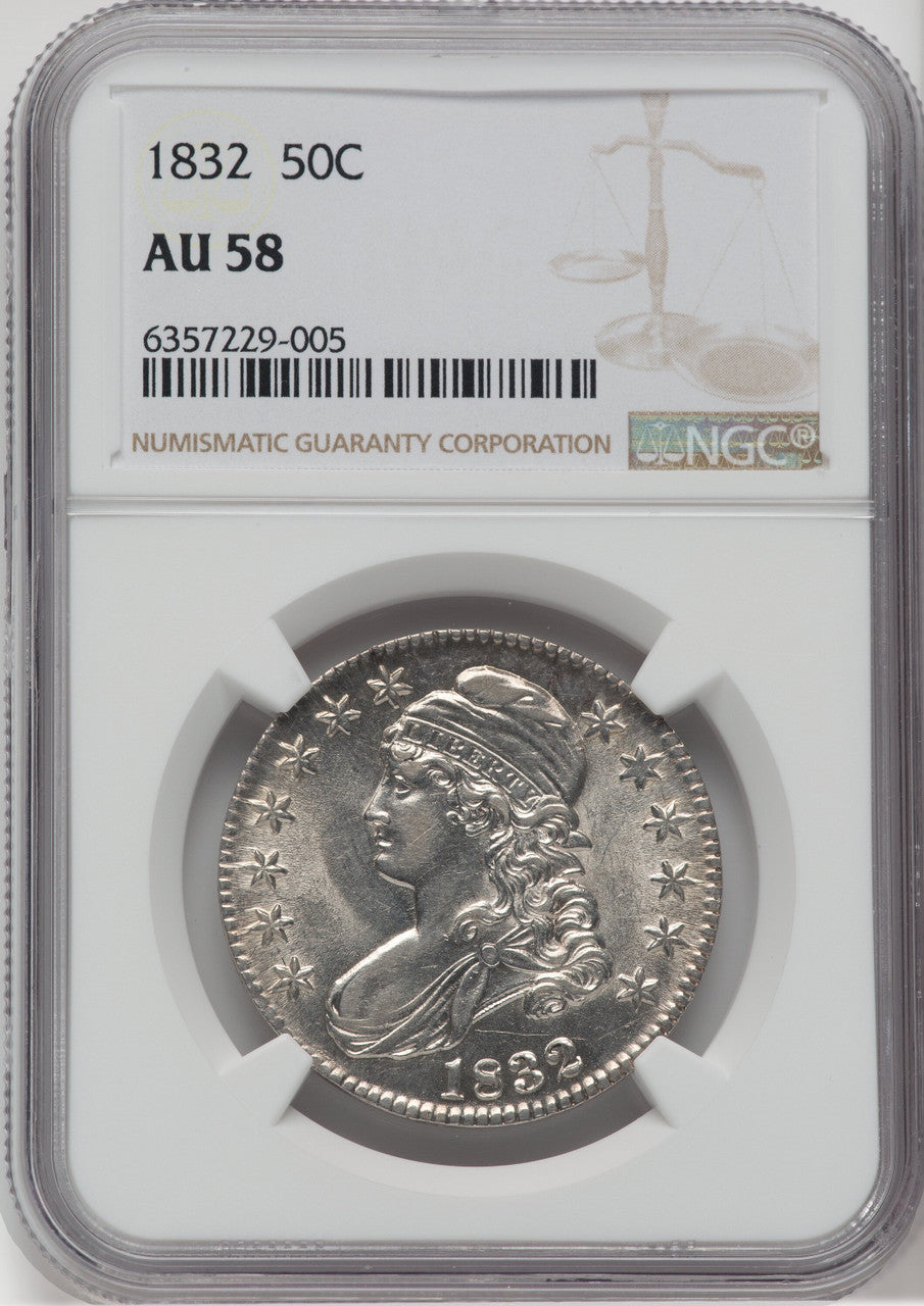 1832 50C Bust Half Dollar NGC AU58