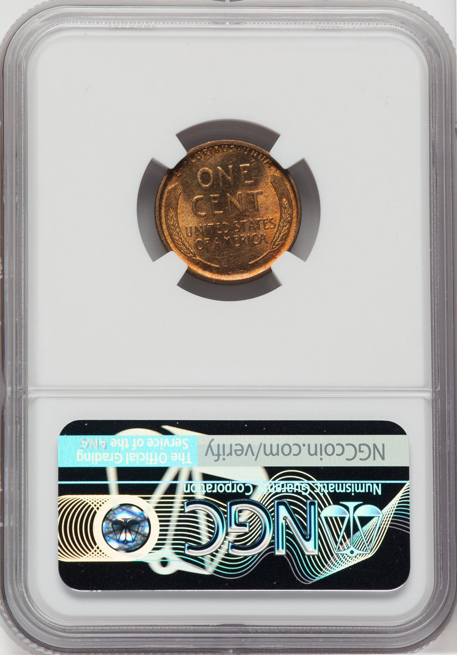 1909-S 1C Lincoln RD Lincoln Cent NGC MS65