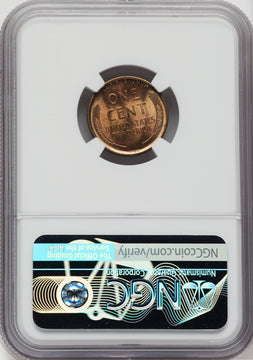 1909 1C VDB RD Lincoln Cent NGC MS67