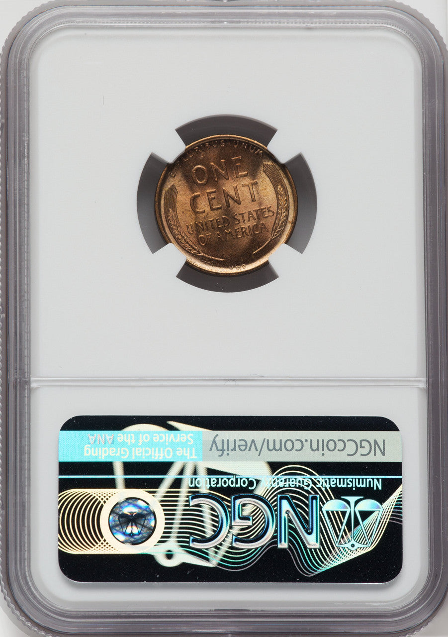 1909 1C VDB RD Lincoln Cent NGC MS67