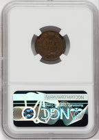 1872 1C BN Indian Cent NGC AU58