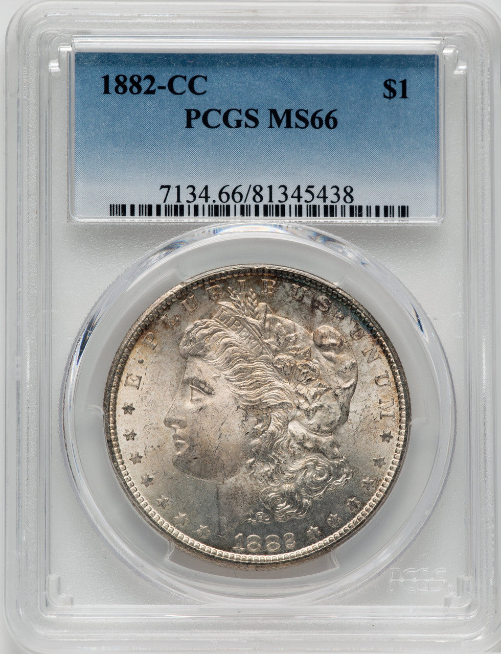 1882-CC $1 Morgan Dollar PCGS MS66