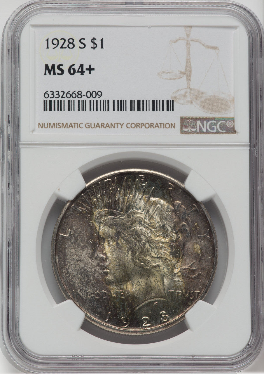 1928-S $1 NGC Plus Peace Dollar NGC MS64+