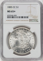 1885-CC $1 NGC Plus Morgan Dollar NGC MS65+