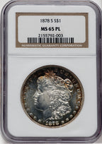 1878-S $1 PL Morgan Dollar NGC MS65